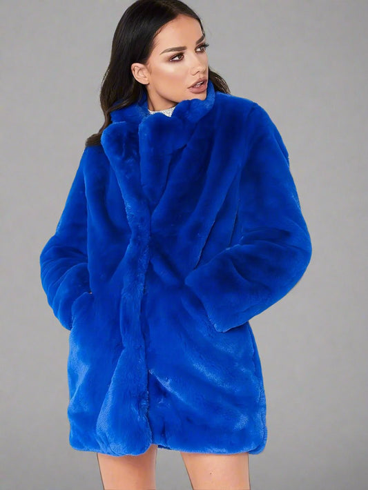 Signature Faux Fur Coat