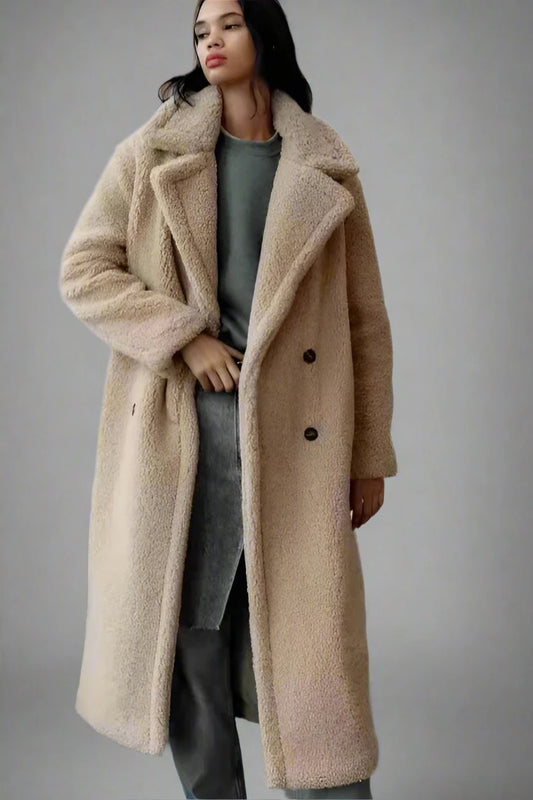 Solid Long Overcoat