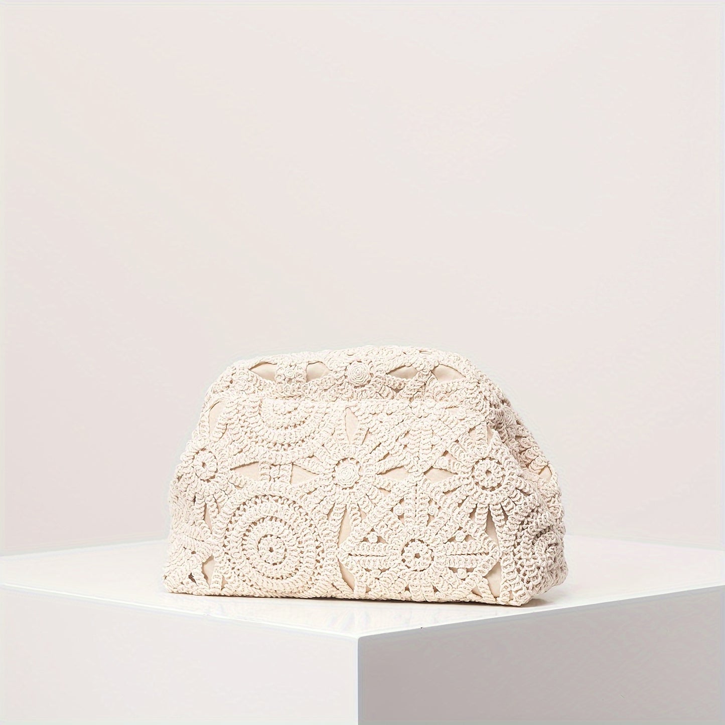 Unique floral clutch with a bohemian flair, perfect for keeping essentials organized during parties and vacations.