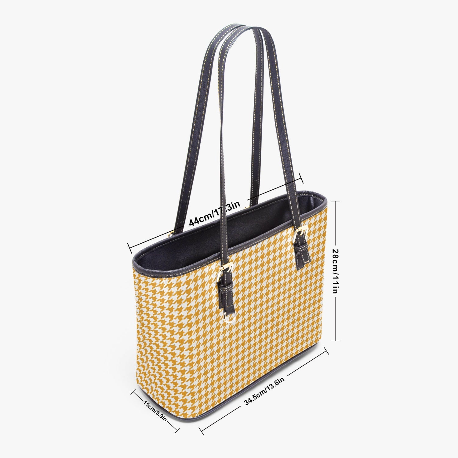 ifestyle image featuring the tote bag styled with casual attire, demonstrating its versatility as a stylish and practical accessory.